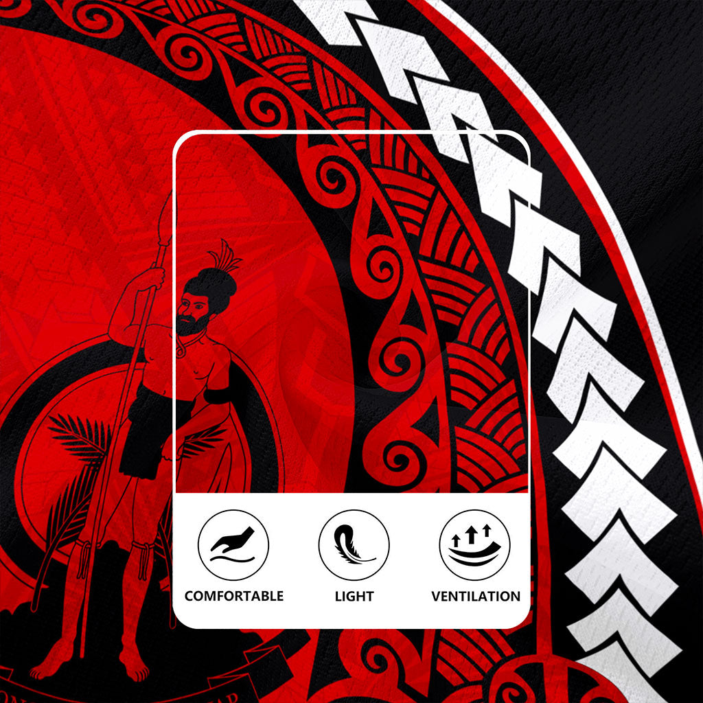 Vanuatu Rugby Jersey Turtle Polynesian Tribal Coat Of Arms