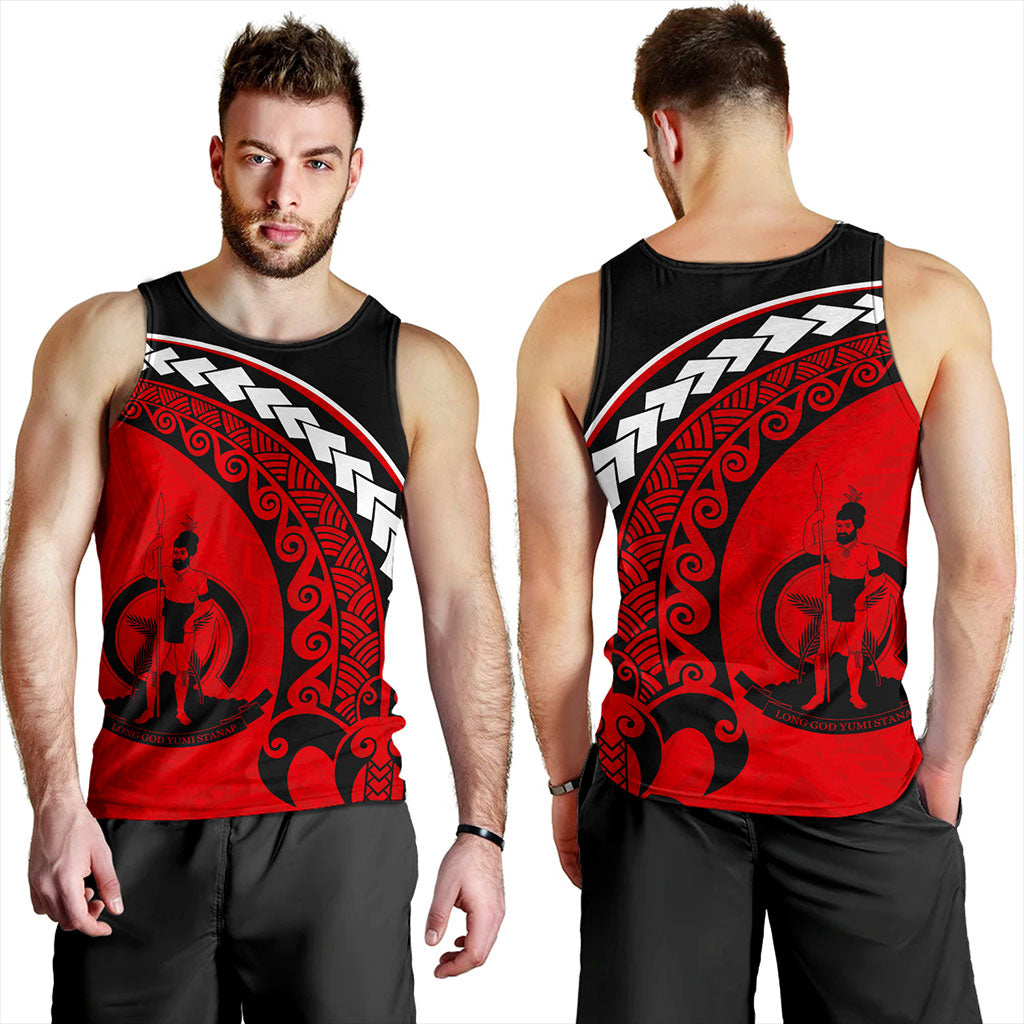 Vanuatu Tank Top Turtle Polynesian Tribal Coat Of Arms