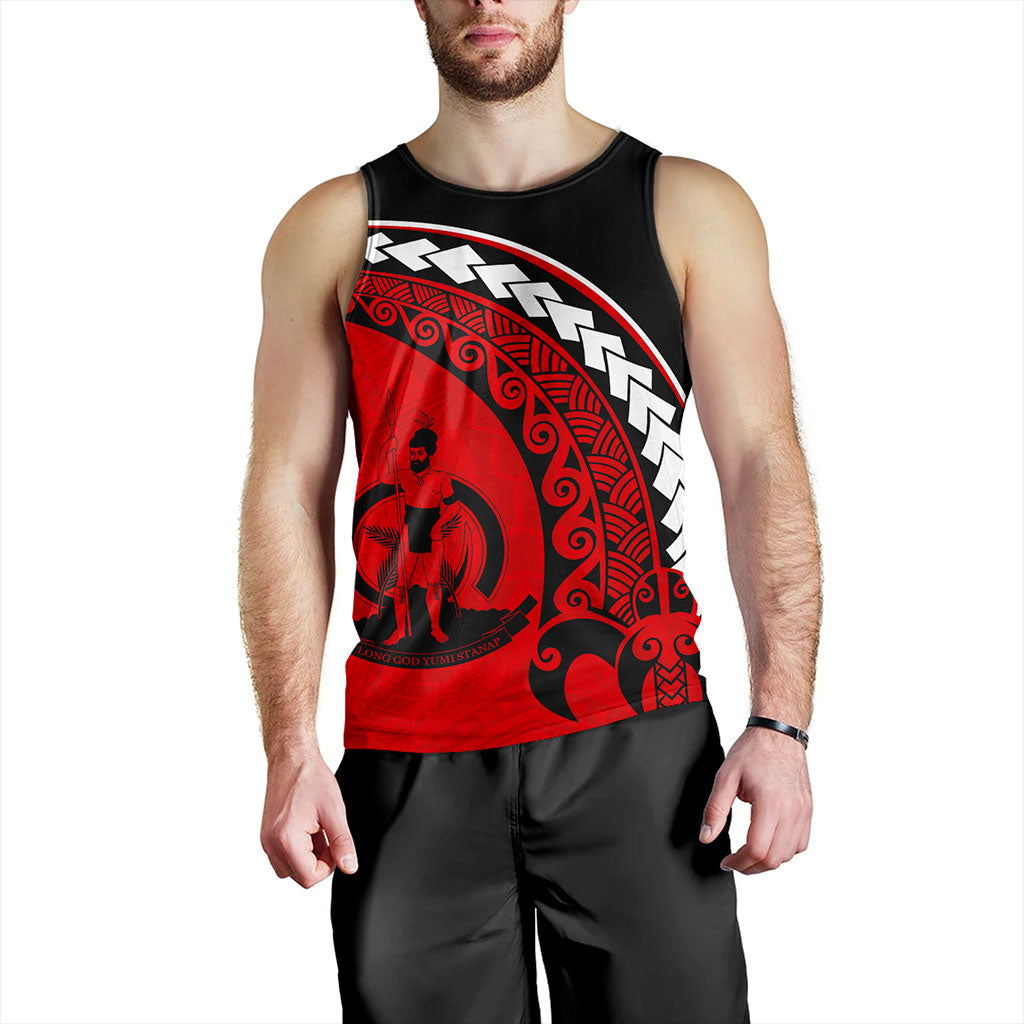 Vanuatu Tank Top Turtle Polynesian Tribal Coat Of Arms
