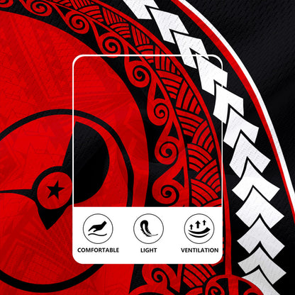 Yap State Rugby Jersey Turtle Polynesian Tribal Coat Of Arms