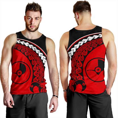 Yap State Tank Top Turtle Polynesian Tribal Coat Of Arms