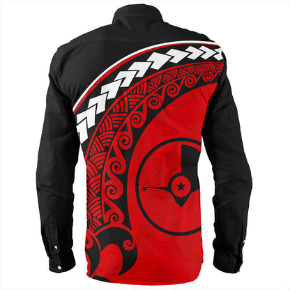 Yap State Long Sleeve Shirt Turtle Polynesian Tribal Coat Of Arms