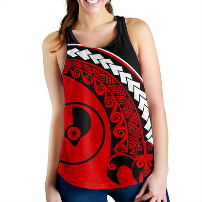 Yap State Women Tank Turtle Polynesian Tribal Coat Of Arms