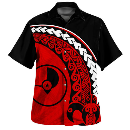 Yap State Hawaiian Shirt Turtle Polynesian Tribal Coat Of Arms