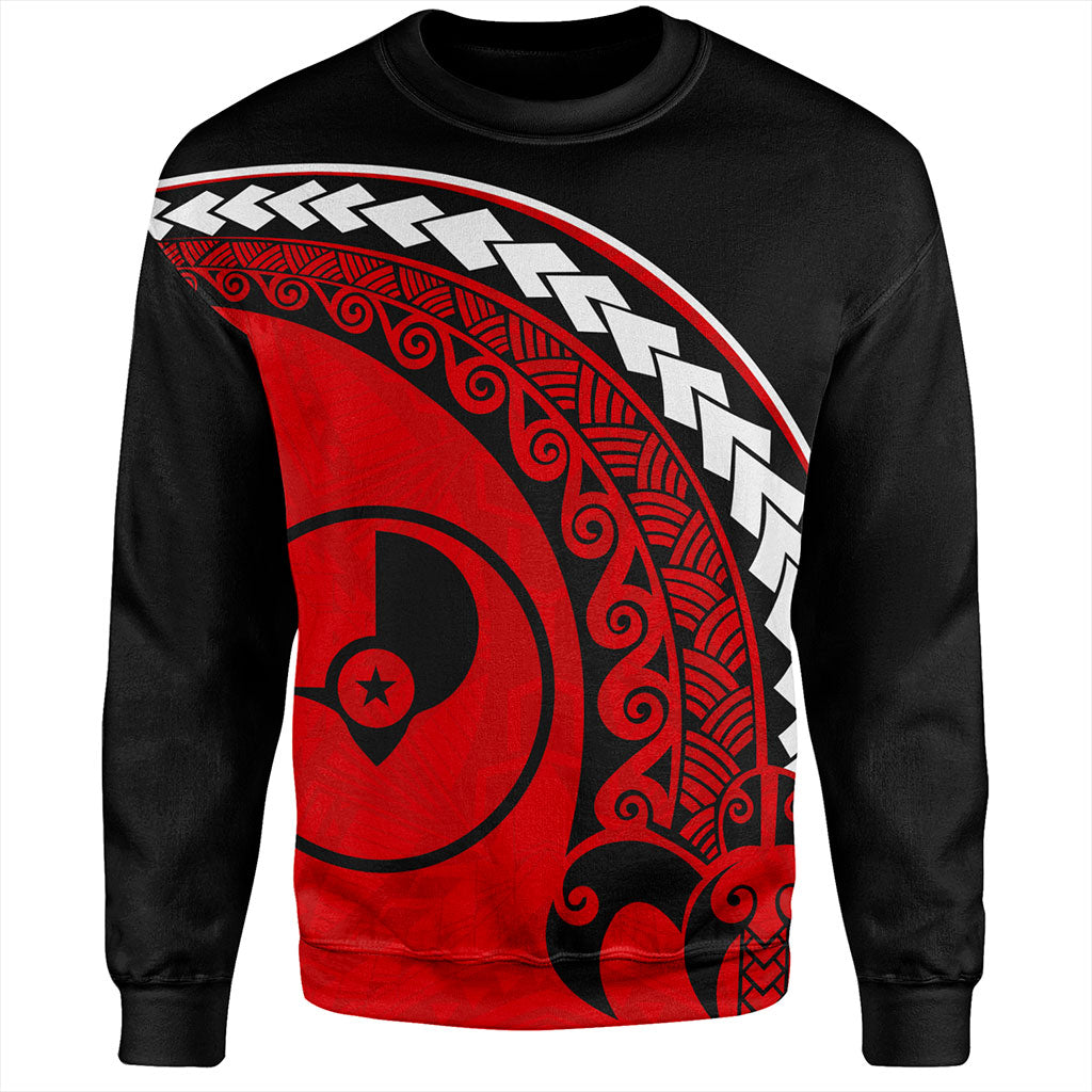 Yap State Sweatshirt Turtle Polynesian Tribal Coat Of Arms