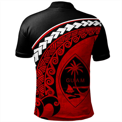 Guam Polo Shirt Turtle Polynesian Tribal Coat Of Arms