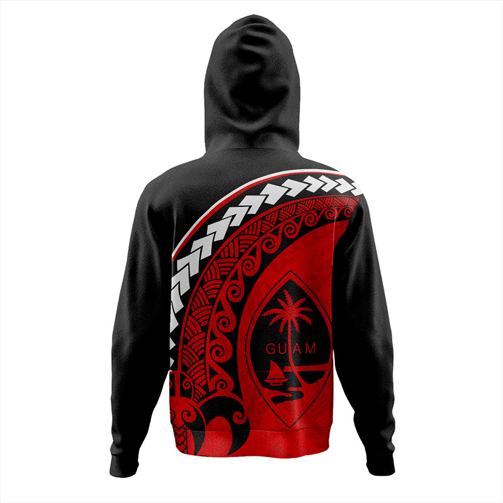 Guam Hoodie Turtle Polynesian Tribal Coat Of Arms