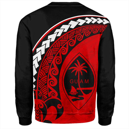 Guam Sweatshirt Turtle Polynesian Tribal Coat Of Arms