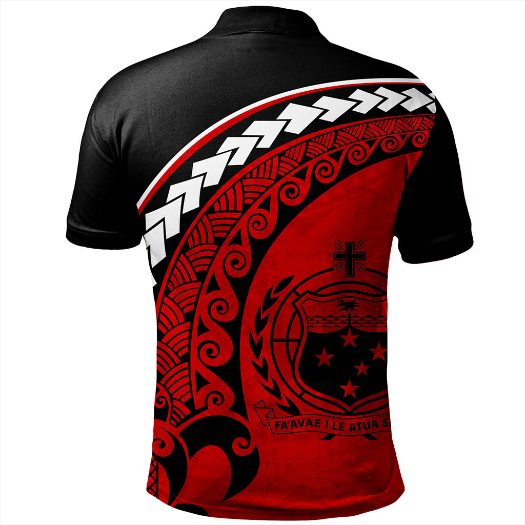Samoa Polo Shirt Turtle Polynesian Tribal Coat Of Arms
