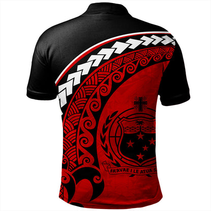 Samoa Polo Shirt Turtle Polynesian Tribal Coat Of Arms
