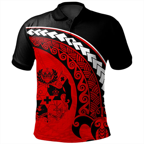 Tonga Polo Shirt Turtle Polynesian Tribal Coat Of Arms