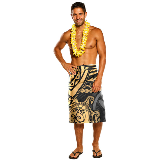 Hawaii Polynesian Lavalava - Hawaii Gold Turtle Polynesian