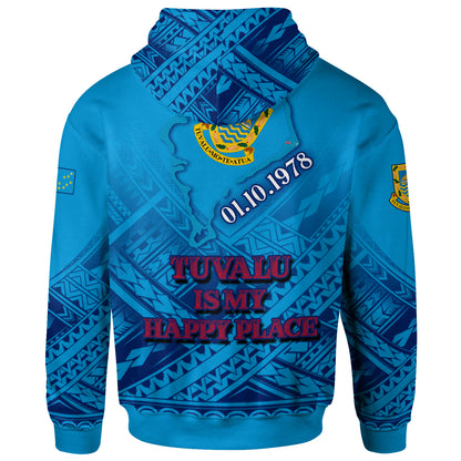 Tuvalu Hoodie - Custom Tuvalu Day Polynesian Patterns Hoodie