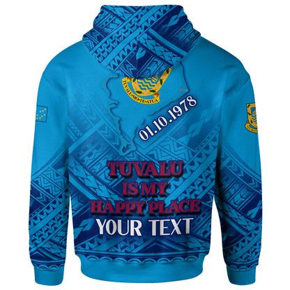 Tuvalu Hoodie - Custom Tuvalu Day Polynesian Patterns Hoodie
