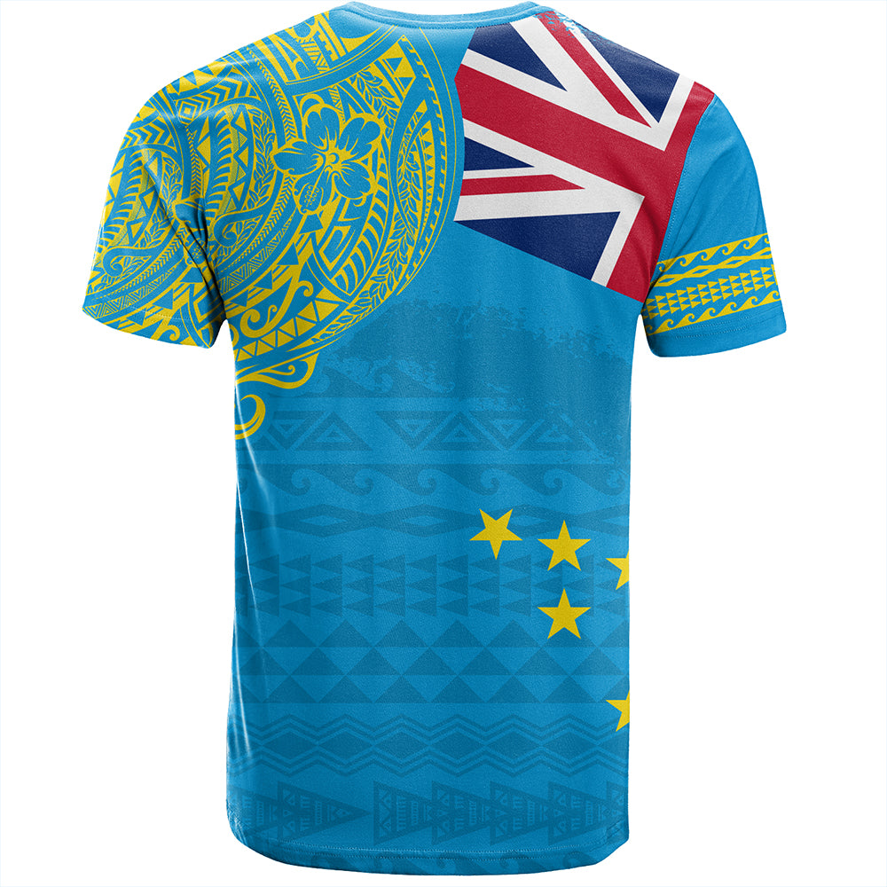 Tuvalu T-Shirt Polynesian Flag With Coat Of Arms