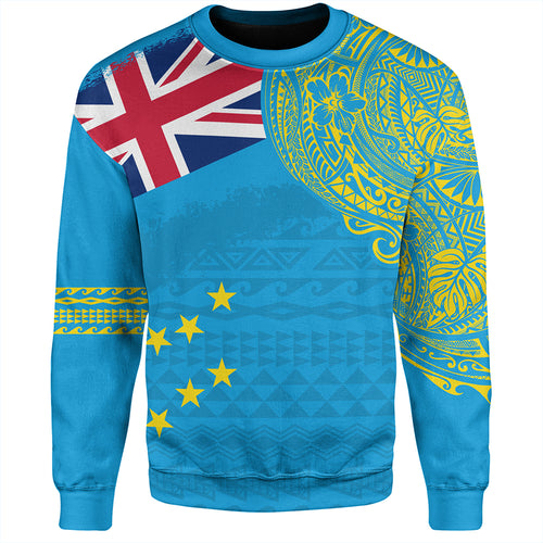 Tuvalu Sweatshirt Polynesian Flag With Coat Of Arms