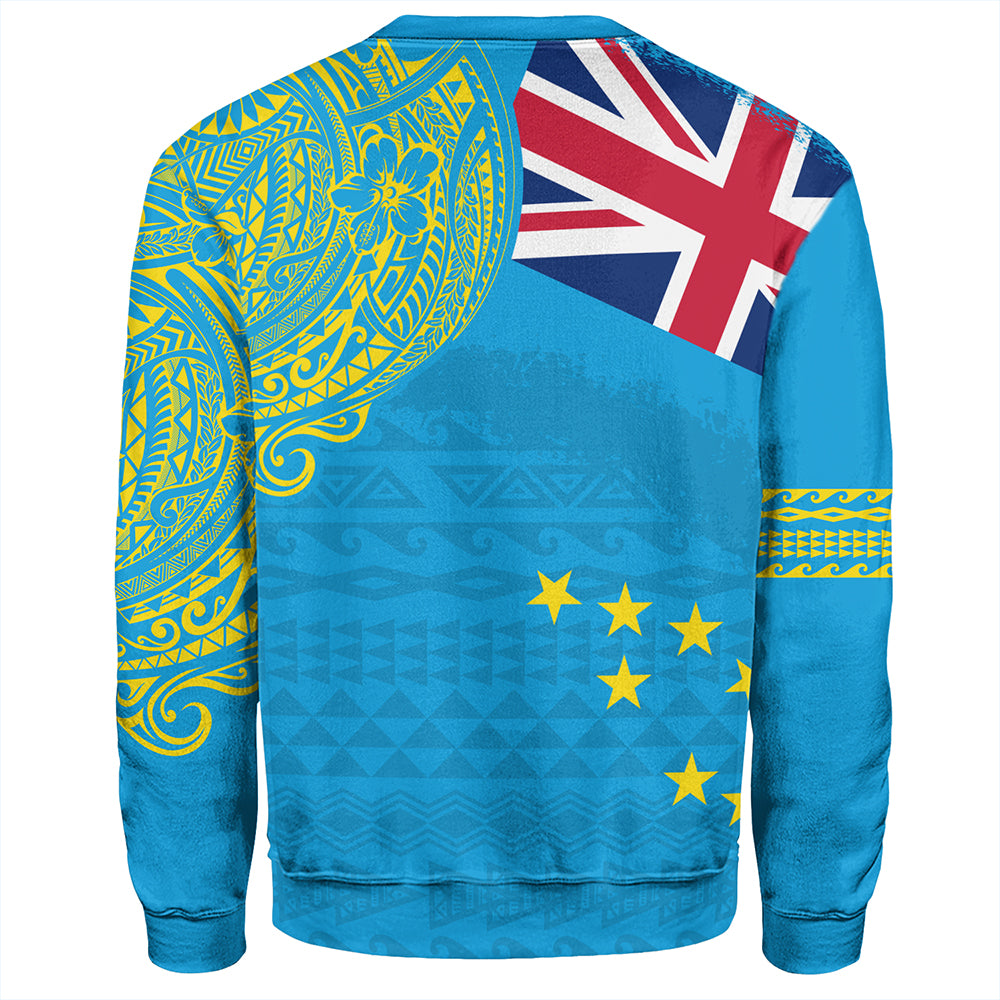 Tuvalu Sweatshirt Polynesian Flag With Coat Of Arms