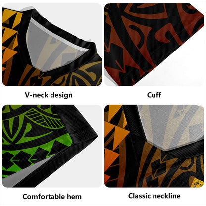 Tuvalu Rugby Jersey Kakau Style