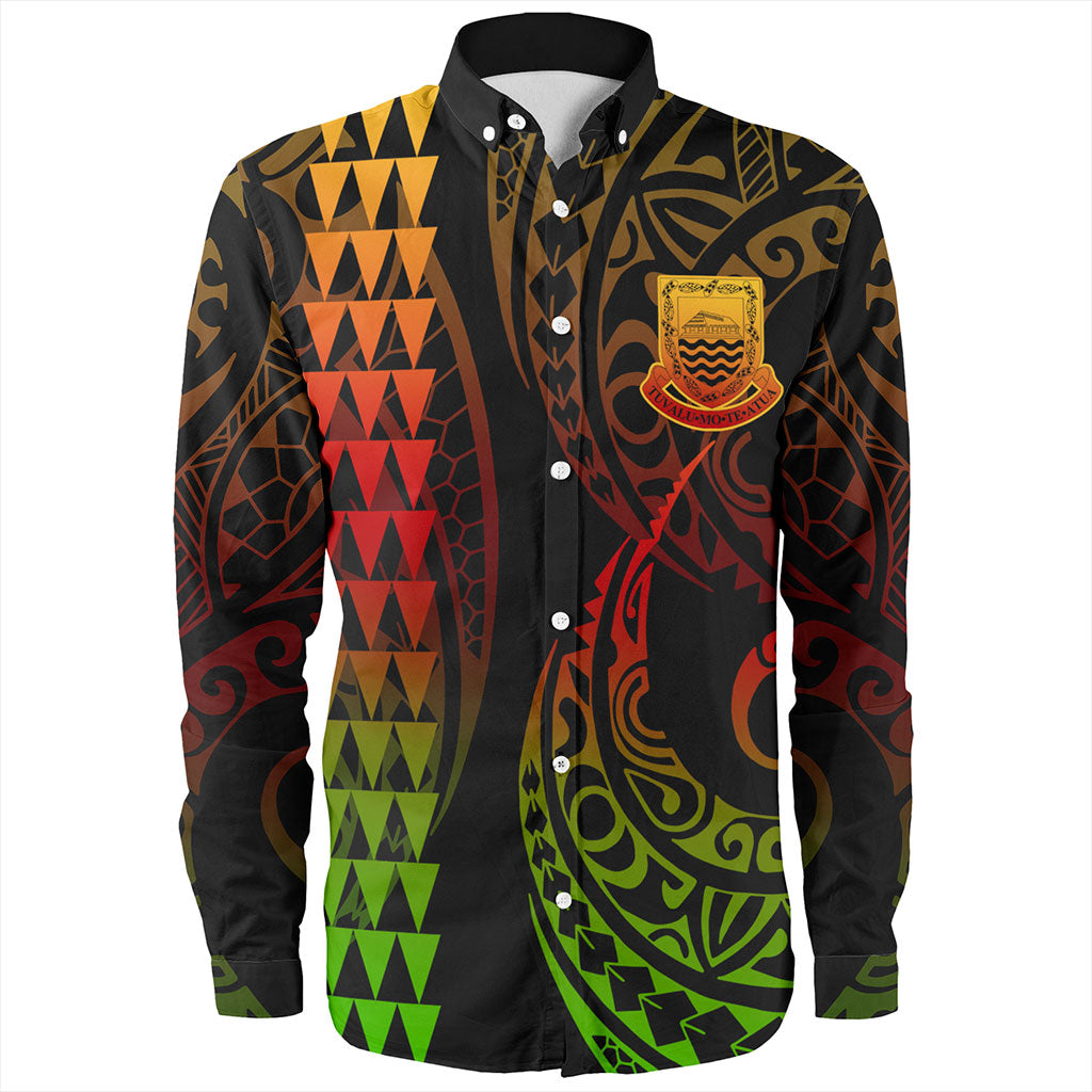 Tuvalu Long Sleeve Shirt Kakau Style