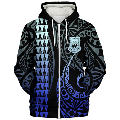 Tuvalu Sherpa Hoodie Kakau Style