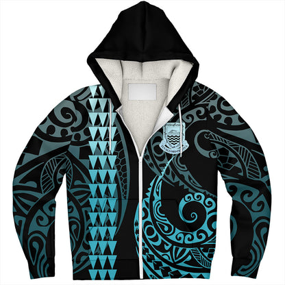Tuvalu Sherpa Hoodie Kakau Style Ver.1