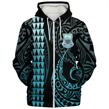 Tuvalu Sherpa Hoodie Kakau Style Ver.1