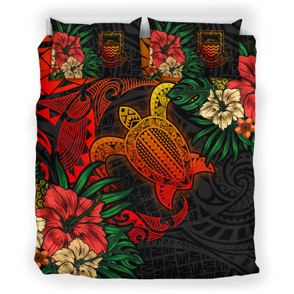 Tuvalu Bedding Set - Tuvalu Polynesian Turtle Tropical Bedding Set