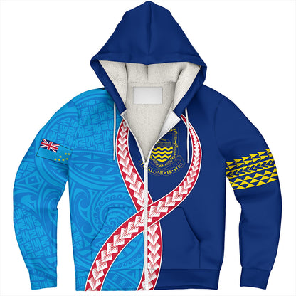 Tuvalu Sherpa Hoodie Tribal Polynesian In My Heart