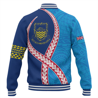 Tuvalu Baseball Jacket Tribal Polynesian In My Heart