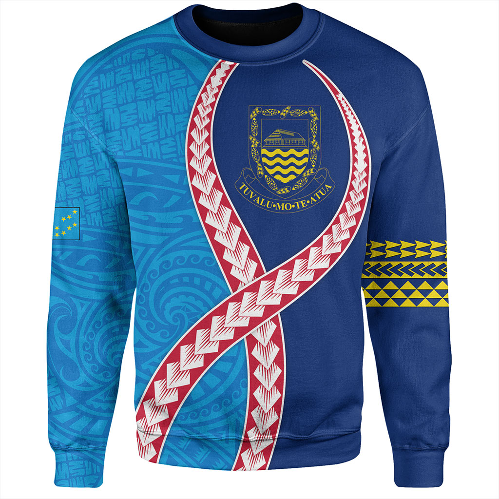 Tuvalu Sweatshirt Tribal Polynesian In My Heart