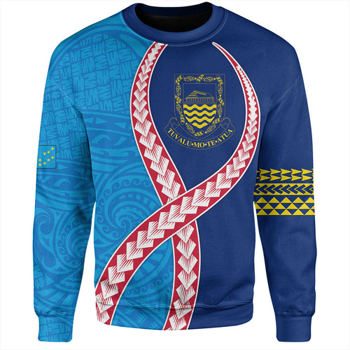 Tuvalu Sweatshirt Tribal Polynesian In My Heart