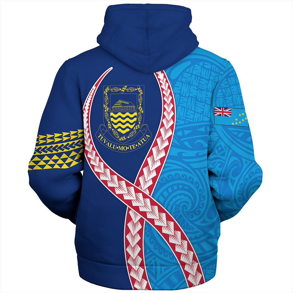 Tuvalu Sherpa Hoodie Tribal Polynesian In My Heart