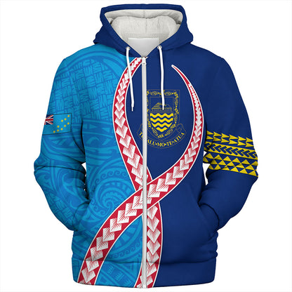 Tuvalu Sherpa Hoodie Tribal Polynesian In My Heart