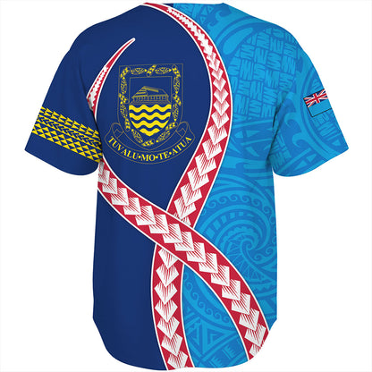 Tuvalu Baseball Shirt Tribal Polynesian In My Heart