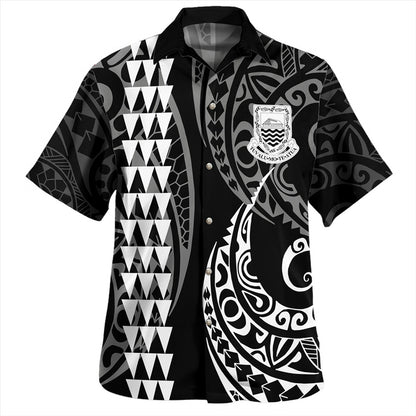 Tuvalu Combo Puletasi And Shirt Kakau Style White