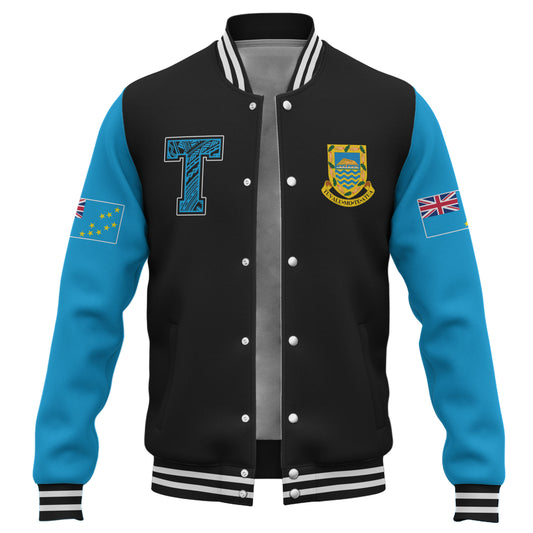 Tuvalu Baseball Jacket Letters Style