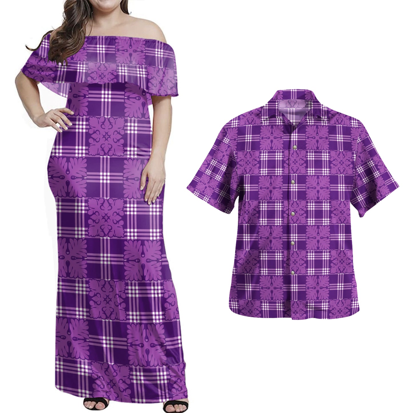 Hawaii Combo Dress And Shirt Palaka Poni