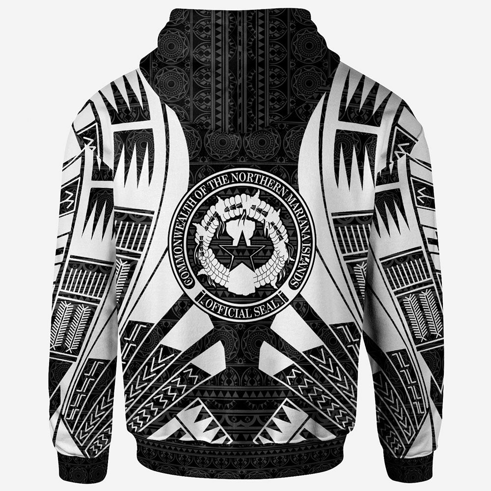 CNMI All Over Hoodie - Black Tattoo Style