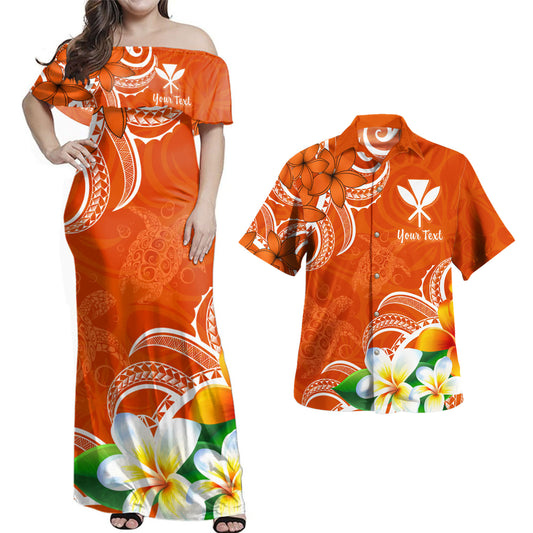 Hawaii Polynesian Combo Dress And Shirt Kanaka Maoli Turtle Plumeria Tribal Style