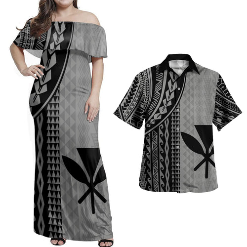 Hawaii Polynesian Combo Dress And Shirt Kanaka Maoli Polynesian Tattoo