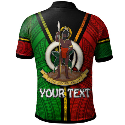 Vanuatu Polo Shirt - Custom Vanuatu Flag Style Polo Shirt