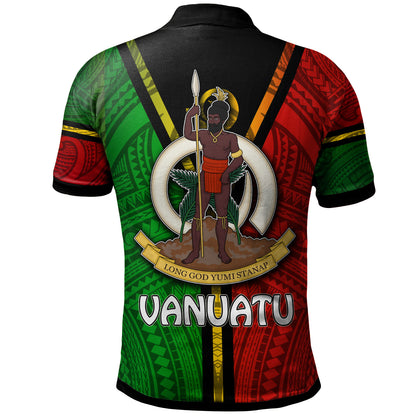 Vanuatu Polo Shirt - Custom Vanuatu Flag Style Polo Shirt