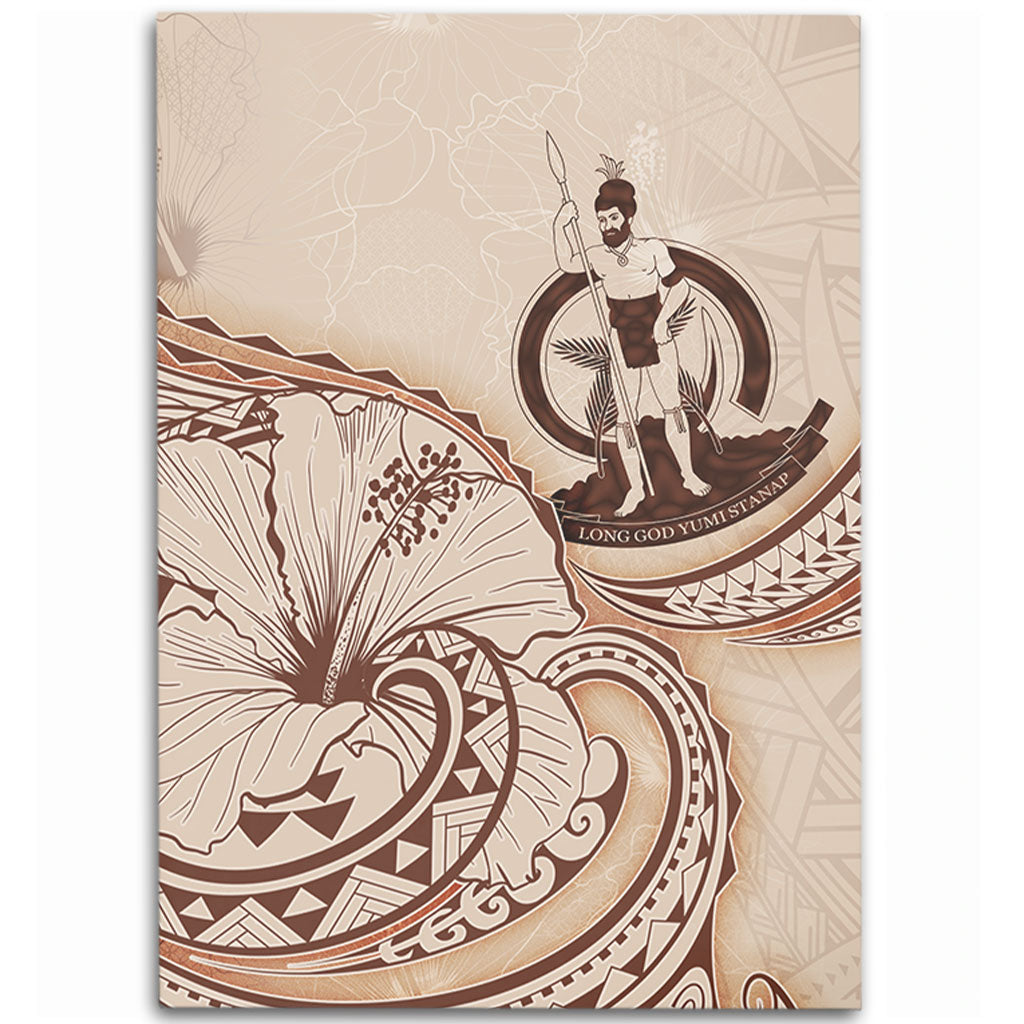 Vanuatu Area Rug Hibiscus Flower Vintage Style