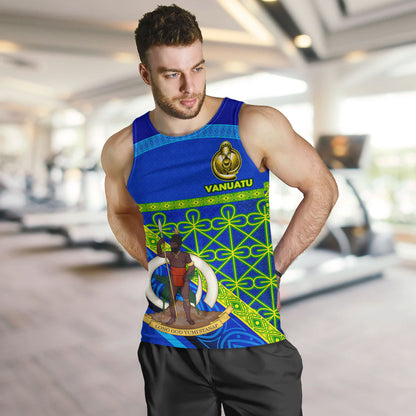 Vanuatu Tank Top Coat Of Arms Mutis En Atan Vanuatu Cultural