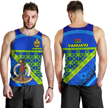 Vanuatu Tank Top Coat Of Arms Mutis En Atan Vanuatu Cultural