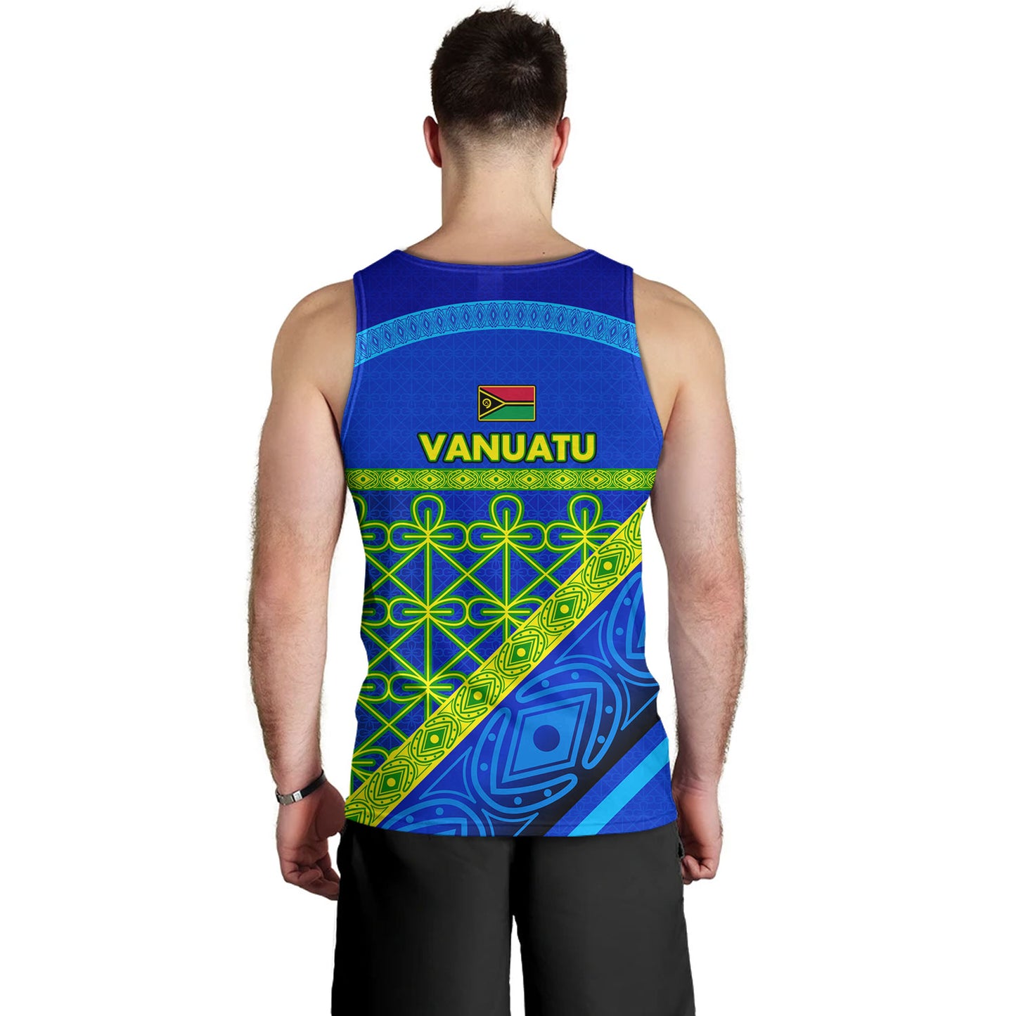 Vanuatu Tank Top Coat Of Arms Mutis En Atan Vanuatu Cultural