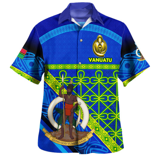 Vanuatu Hawaiian Shirt Coat Of Arms Mutis En Atan Vanuatu Cultural