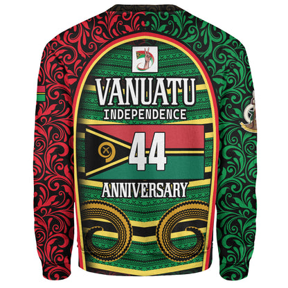 Vanuatu Sweatshirt Happy Independence Day Vanuatu Design