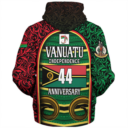 Vanuatu Sherpa Hoodie Happy Independence Day Vanuatu Design