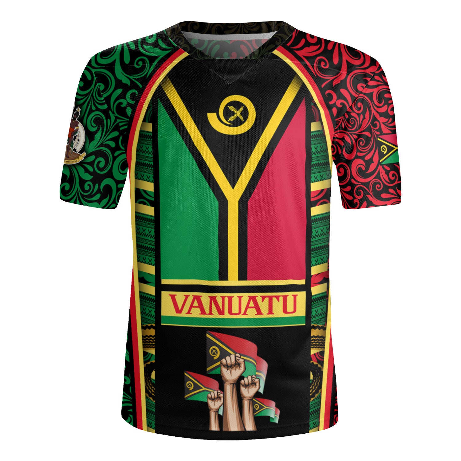 Vanuatu Rugby Jersey Happy Independence Day Vanuatu Design
